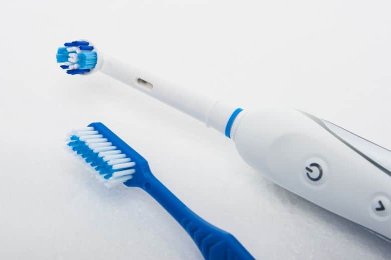 electric toothbrush and manual toothbrush